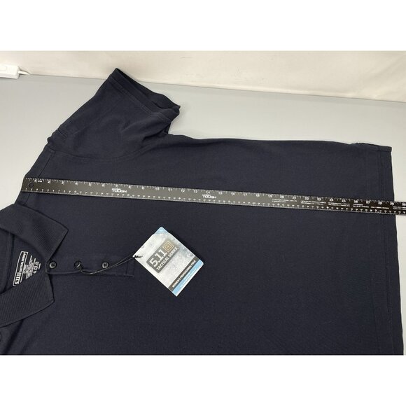 5.11 Tactical Polo Shirt Top Professional Duty Dark Navy Blue Womens XL - Picture 8 of 9
